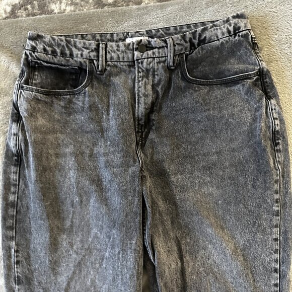 Good American Good 90's Icon Wide Leg Jeans Black Women's 15 Straight - Picture 2 of 8